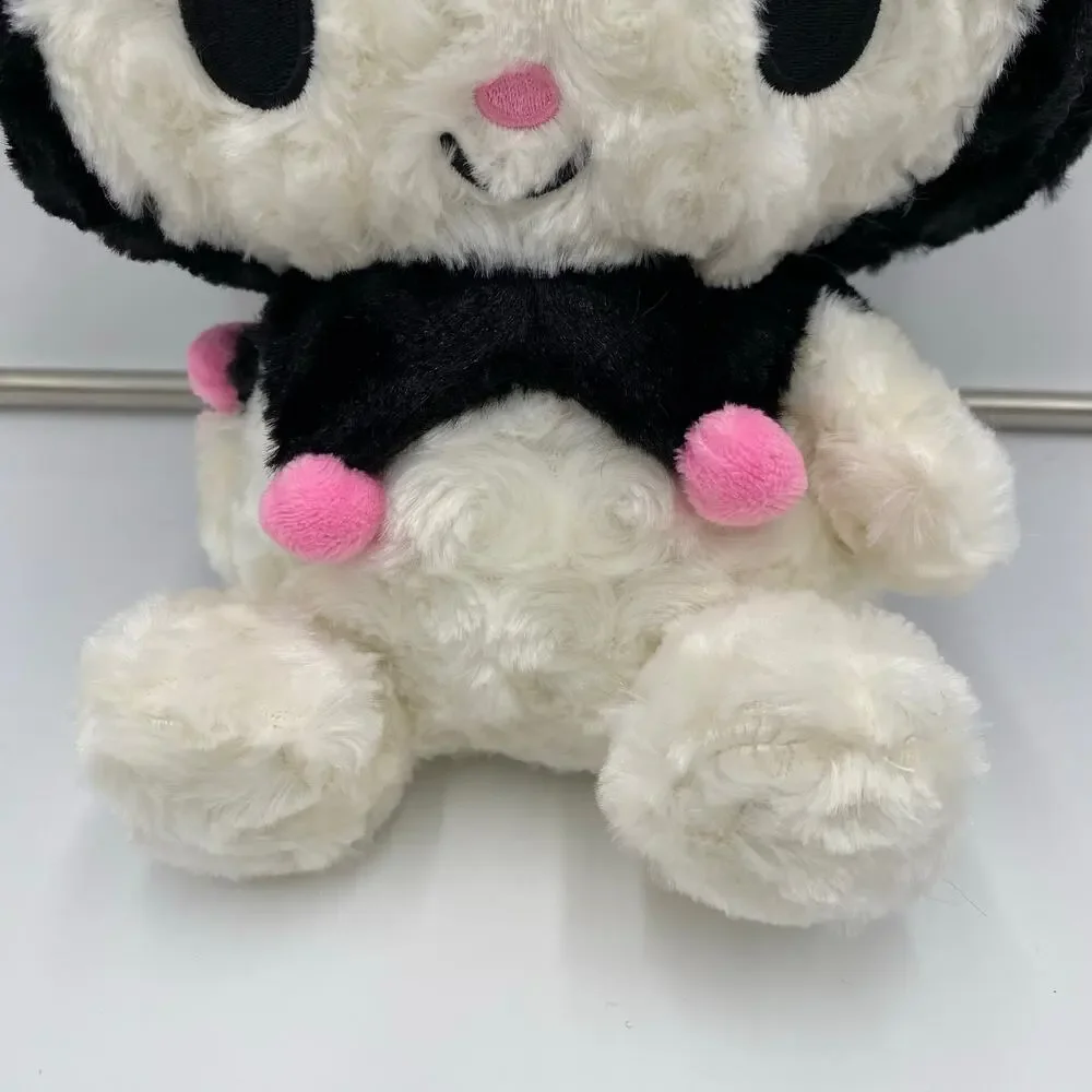 Sanrio X Round One Exclusive Kuromi Rose Boa Black Fluff 14